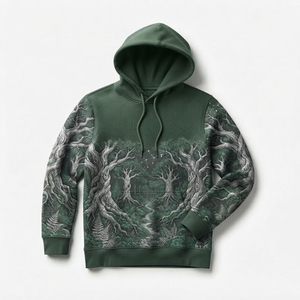 Sweat à capuche personnalisé avec impression par sublimation 3D, pour homme et femme, de haute qualité, 100% coton, motif à carreaux, respirant, sweat à capuche en polaire pour l'hiver - Product Image 4