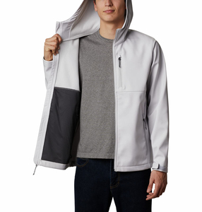 Finer Threads Men's Soft Shell Jacket Waterproof Hooded 100% Polyester Vintage Autumn - Product Image 5