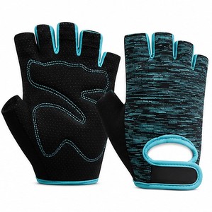 Wholesale Sports Fingerless Gloves Purple Black Breathable Non Slip Unisex Fitness Workout Sports Gloves training sports gloves - Product Image 5