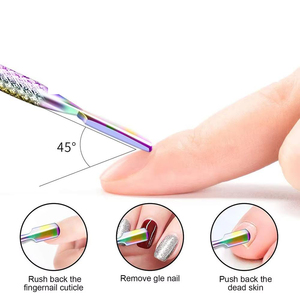 Pousse-cuticules en acier inoxydable pour soins personnels - Product Image 3