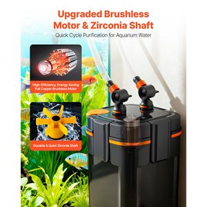 Filtro de Canister Personalizable de 224.5 GPH con Luz Externa de 2 Etapas y Bomba Potente para Circulación y Limpieza del Agua - Product Image 5