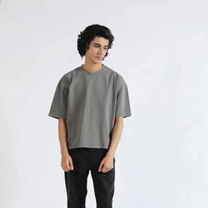 Camiseta Personalizada para Hombre, 240 g/m², Talla Grande, Corte Recto, Algodón Grueso, Hombros Caídos, Estilo Cuadrado - Product Image 1