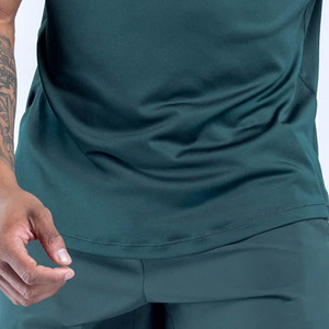 Nouveau design, logo personnalisé, t-shirt noir slim fit pour homme, entraînement sportif, été, tissu respirant et léger, vêtements de sport pour moi - Product Image 6