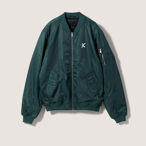 Bomber Jacket 2026 New Wholesale Custom Made Stand Collar Winter Front Logo Customized Color & Size for <b>Men</b> - Product Image 1