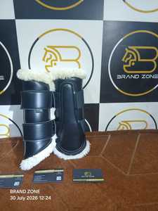 Botas Ecuestres BRAND ZONE de Cuero Patentado para Caballos, Botas Protectoras para Tendones con Neopreno de 8MM y Piel Sintética, Duraderas y Cómodas - Product Image 4