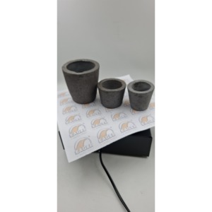 Creuset en graphite Eagle Clay n° Crucible de moulage de bijoux rond de 0,400 g (0/1-750 g) - Product Image 3