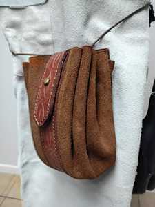 Medieval Vintage Waist Eco-Party Belt Purse <b>Small</b> Costume Accessory Viking <b>Leather</b> Buckle Waterproof Lightweight Money Pouch <b>Bag</b> - Product Image 5