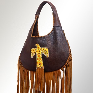 Bolso bandolera de cuero occidental de alta calidad, bandolera de cuero genuino, monedero de diseño de lujo - Product Image 1