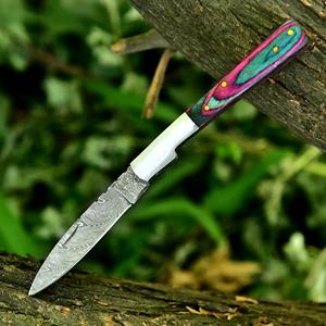 มีดพับคลาสสิก ด้ามไม้ พร้อมใบมีดเหล็กขัดเงา สำหรับใช้งานตัดในชีวิตประจำวัน - Product Image 4