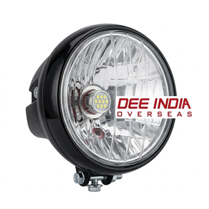 Faro Delantero Redondo para Motocicleta Boxer BM150 |   Conjunto de Faros Delanteros LED/Halógenos Brillantes, Pieza de Repuesto OEM - Product Image 1