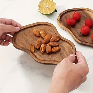 5 pezzi di pratici stoviglie in legno per snack, resistenti al calore e ai graffi, accessori da cucina, stoviglie per feste, decorazioni per la tavola - Product Image 3
