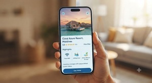 Aplicación móvil para reservar hoteles: Reserva hoteles con disponibilidad de habitaciones en tiempo real, pagos seguros, confirmaciones instantáneas y fácil manejo. - Product Image 4
