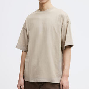 เสื้อยืดผู้ชายคุณภาพสูงแบบใหม่ประจำฤดูร้อนปี 2025 ขายส่ง เสื้อยืดแขนสั้นผ้าฝ้าย 100% แบบเรียบ - Product Image 3
