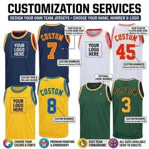 Uniformes de Baloncesto Personalizados Unisex ODM OEM con Nombre y Número, Transpirables, Antibacterianos, de Manga Corta y Malla Transpirable - Product Image 4