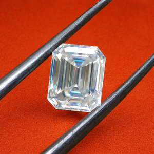 Diamante cultivado en laboratorio con certificación IGI de 1.0CT-5.0CT, forma esmeralda, suelto, claridad EF-VVS2, diamante CVD para la elaboración de anillos de boda. - Product Image 1