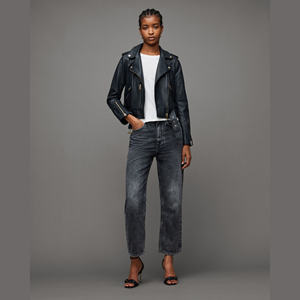 Nouvelle Veste Moto en Cuir Véritable Haut de Gamme pour Femme, Broderie Fourrure Chauffante, Col Revers Tendance, Veste en Cuir pour Femme - Product Image 3