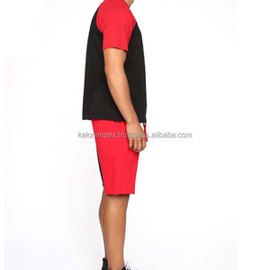 Customized logo Design High Quality Embroidery Printed Round Neck Men T Shirt and Short <b>Set</b> Custom Cotton Material Quick Dry <b>Set</b> - Product Image 2