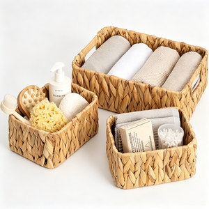 Water Hyacinth Laundry Storage <b>Basket</b> Wholesale Handmade Woven Storage <b>Hamper</b> Vietnam Manufacturer - Product Image 1