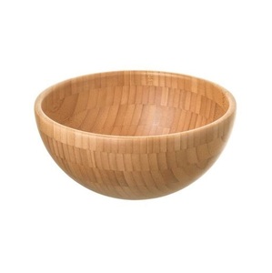 Bol de service en bois fait main, design rustique artisanal pour fruits, salades, collations, noix, desserts, présentation sur table de cuisine ou salle à manger - Product Image 1