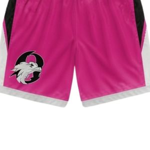 Unisex Pink Black Sublimated Lacrosse Uniform <b>Set</b> Lightweight Polyester Reversible Team Sports Wear Training Apparel - Product Image 6