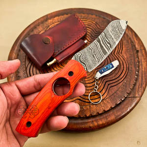 Cuchillas Mortales: Nuevo Cortador de Cigarros de Lujo 2 en 1 de Acero de Damasco, Portátil y al por Mayor - Product Image 2