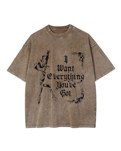 Camiseta 100% de algodón personalizada para hombre, ropa de calle de manga corta con cuello redondo y corte suelto, camisetas de gran tamaño en Stock 2025 - Product Image 6