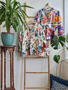 Blusa Boho de Encaje de Algodón Puro con Estampado Floral, Cuello en V, Sin Mangas, Elegante para el Día a Día, Estilo Indio con Bordado - Product Image 4