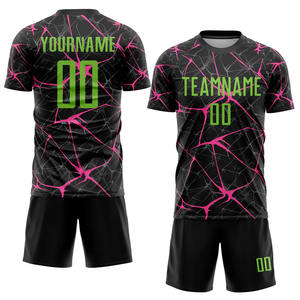 Ensemble de football pour hommes adultes, blanc et bleu, maillot à manches courtes sublimé, short, chaussettes, ensemble complet, tissu respirant, imperméable, polyester - Product Image 2