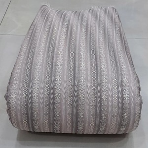 Premium Eco-Friendly Breathable Printed Malty <b>Embroidery</b> <b>Fabric</b> Polyester Georgette Mesh Lace Bridal Wedding Dress Designer Bag - Product Image 3