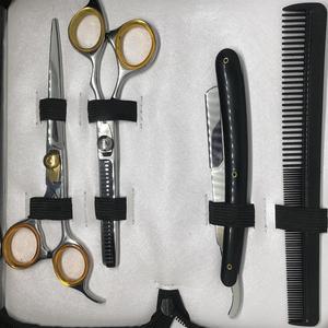 Juego de 7 Tijeras de Peluquería de Acero, Kit para Cortar, Entresacar y Texturizar el Cabello, con Estuche de Cuero, Profesional, para Estilistas, Salón y Hogar - Product Image 5