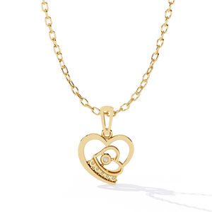 Collar con Colgante Solitario de Diamante de Laboratorio con Corte Redondo en Oro Sólido de 14K, Modelo Clásico Aries Jewel, para Mujer, Regalo para Fiestas - Product Image 4