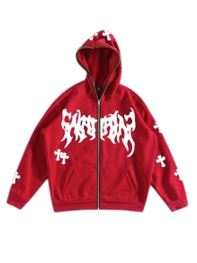 Sweat à capuche zippé intégral, coupe structurée, fermeture éclair de haute qualité, esthétique streetwear audacieuse pour un usage quotidien. - Product Image 4