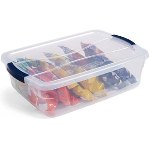 Contenitori di Plastica Trasparente da 17 Qt con Coperchi, Set da 6 Impilabili - Product Image 6