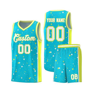 Uniformes de Baloncesto Personalizados para Hombre, Jersey de Poliéster, Pantalones Cortos Transpirables de Secado Rápido, Conjuntos de Equipo con Bloques de Color - Product Image 3