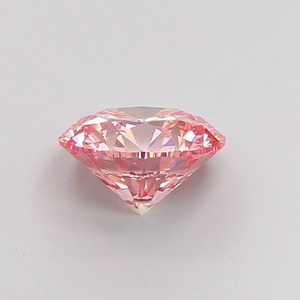 Diamant rose intense fantaisie de 1,91 carat, taille brillant ronde, cultivé en laboratoire CVD, clarté VS1, polissage excellent, design élégant. - Product Image 4