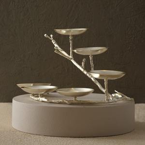 Support de service artistique en or à six compartiments, inspiré des branches, idéal pour l'exposition de chocolats et bonbons, les événements festifs et la mise en scène de tables de réception. - Product Image 5