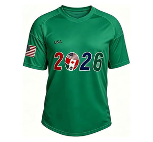 เสื้อฟุตบอล USA 2026 รุ่น Unisex แขนสั้น คอวี พิมพ์ลายดิจิทัล ระบายอากาศได้ดี ผ้าโพลีเอสเตอร์ตาข่าย ซับเหงื่อ สำหรับผู้ใหญ่ ทุกฤดูกาล - Product Image 5