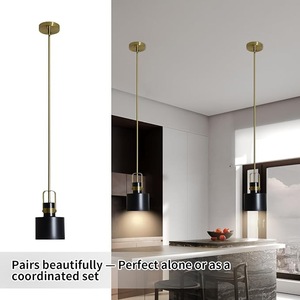 Lámpara Colgante de Metal Negra, Ecológica, Duradera y Contemporánea, Lámpara de Techo para Isla de Cocina, Comedor, Bar, Hogar - Product Image 2