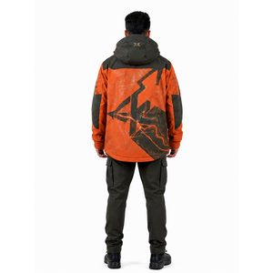 Veste de chasse d'hiver technique pour homme, personnalisable, OEM, recyclée, 3 couches, softshell, ripstop, respirante, coupe-vent, imperméable, anti-UV - Product Image 2