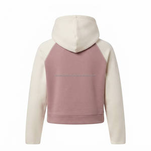 Sudaderas Cortas con Capucha para Mujer, Sudadera Corta de Moda, Ropa Casual Urbana, Manga Larga, OEM, ODM, Venta al por Mayor de Fábrica - Product Image 2