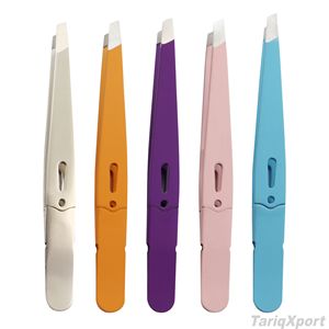 <b>Precision</b> Professional Eyebrow Tweezers Stainless Steel Pointed Tip Curved Lightweight Eco-Friendly Luxury Eyelash Tweezers - Product Image 6