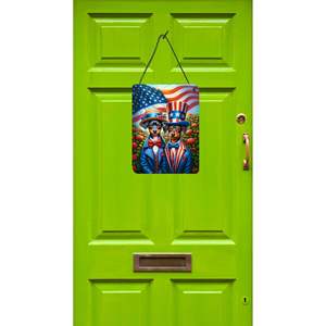 All American <b>Miniature</b> Pinscher Wall Art Multicolor 12x16 Aluminum Metal Sign Door Hanging Prints for Kitchen Front Porch Home - Product Image 2