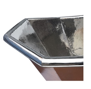 Round Japanese Style Soaking Copper Handicrafts High Quality Handmade Copper Clawfoot Bathtub Manufacturer Bulk Wholesaler - Product Image 1