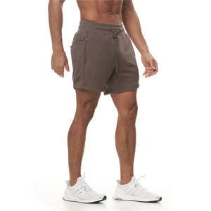 Pantalones Cortos Deportivos de Baloncesto para Hombre, de Malla Transpirable, Ecológicos, con Bolsillos con Cremallera, de Poliéster Sólido, Estilo Urbano, Venta al por Mayor, Personalizables - Product Image 1