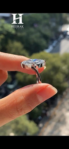 Bague de fiançailles solitaire en moissanite taille marquise, bijoux fins, bande fine pour femme, cadeau de mariage ou de fête - Product Image 5