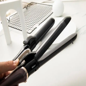 Curling <strong>Tongs</strong> 2 in 1 Multifunctional Ceramic Curling <strong>Iron</strong> Hair Straightener Curling Wand Electric Hair Curler Stick <strong>Flat</strong> <strong>Iron</strong> - Product Image 5