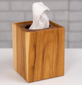 Luxury Durable Walnut Tissue Box For <b>Living</b> Room Modern Desktop Storage Tissues Holding Use With Amazing Price - Product Image 4