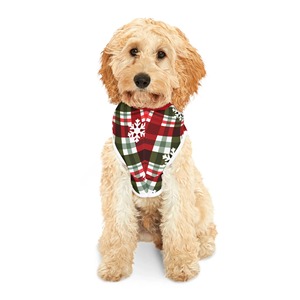 Christmas <b>Dog</b> <b>Coat</b> with Hood Red Green Winter Cotton <b>Warm</b> Classic Style Comfortable Fit - Product Image 2