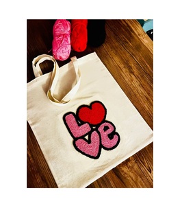 Bolso Tote Hecho a Mano por Vendedor Confiable, Tamaño Personalizado, 100% con Cuentas, Bolso de Lona con Perlas y Conchas, Bolso de Hombro Abierto, Estilo Casual - Product Image 1
