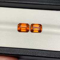 Pierre précieuse naturelle Fanta Garnet, taille octogonale, orange, certifiée IGI, design professionnel léger, 250 grammes, qualité supérieure, bijoux
